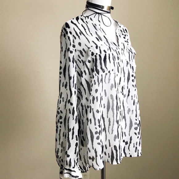 Forever21 Leopard Print Blouse - Picture 2 of 7